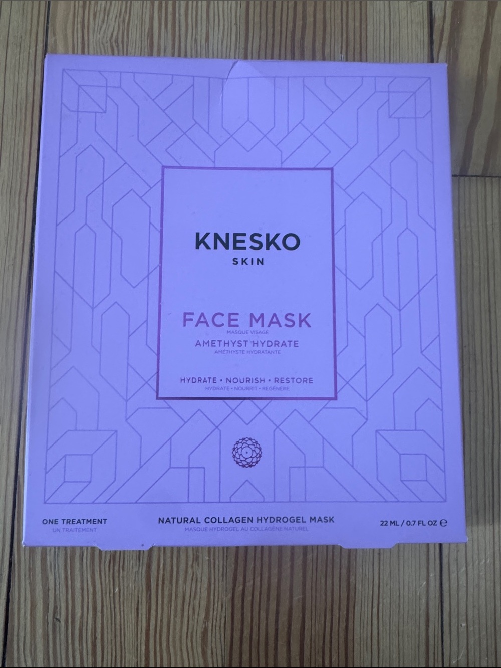KNESKO SKIN Amethyst Hydrate Face Mask Natural Collagen Hydrogel NWT